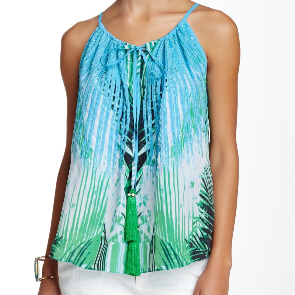 Rococo Sand Bead & Sequin Embellished Top